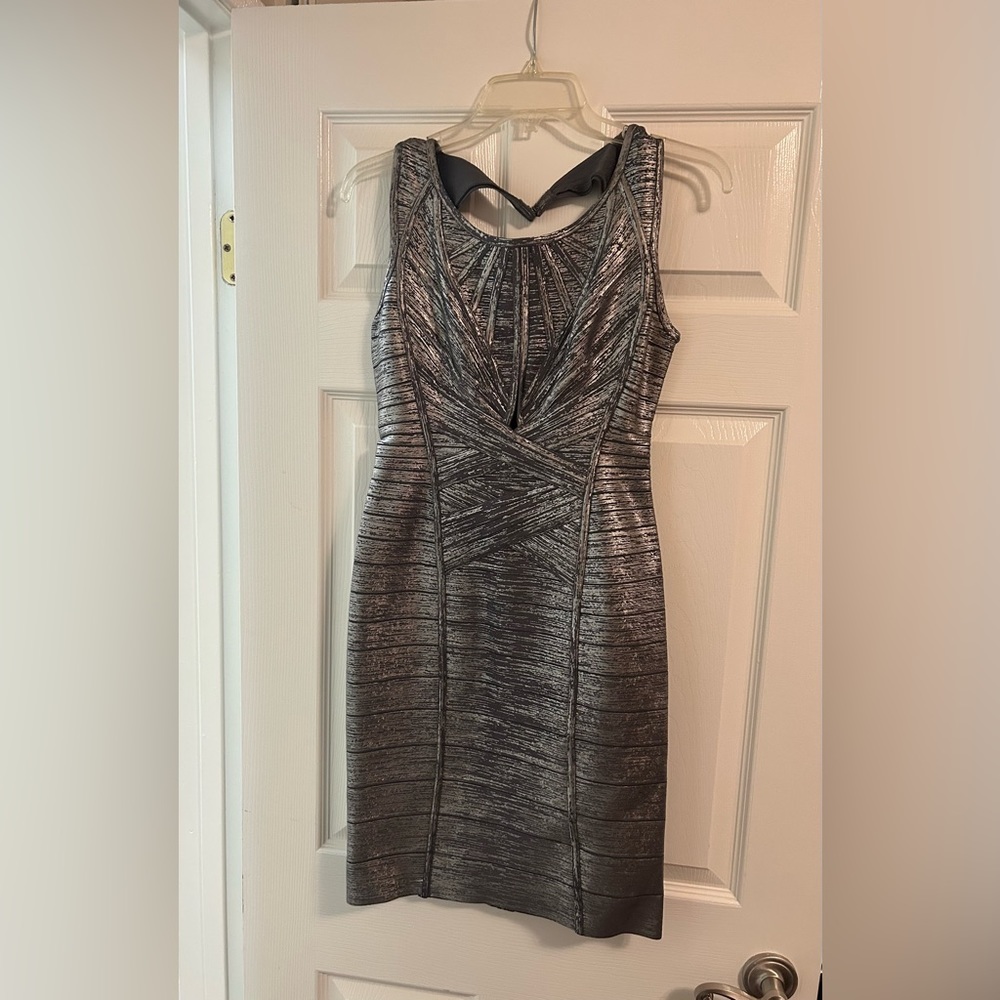 Herve leger metallic foil dress - Picture 7 of 10